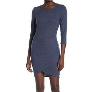 Vanity Room Blue Heathered Hacci Knit Dress